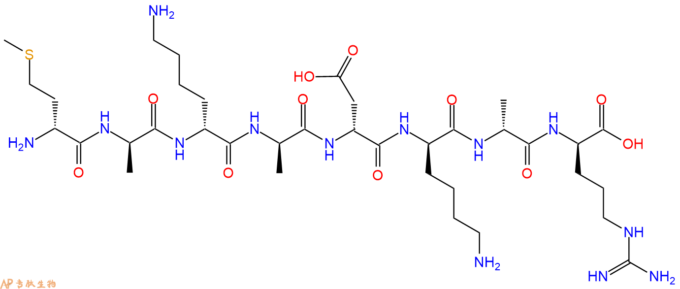 专肽生物产品H2N-DMet-DAla-DLys-DAla-DAsp-DLys-DAla-DArg-COOH