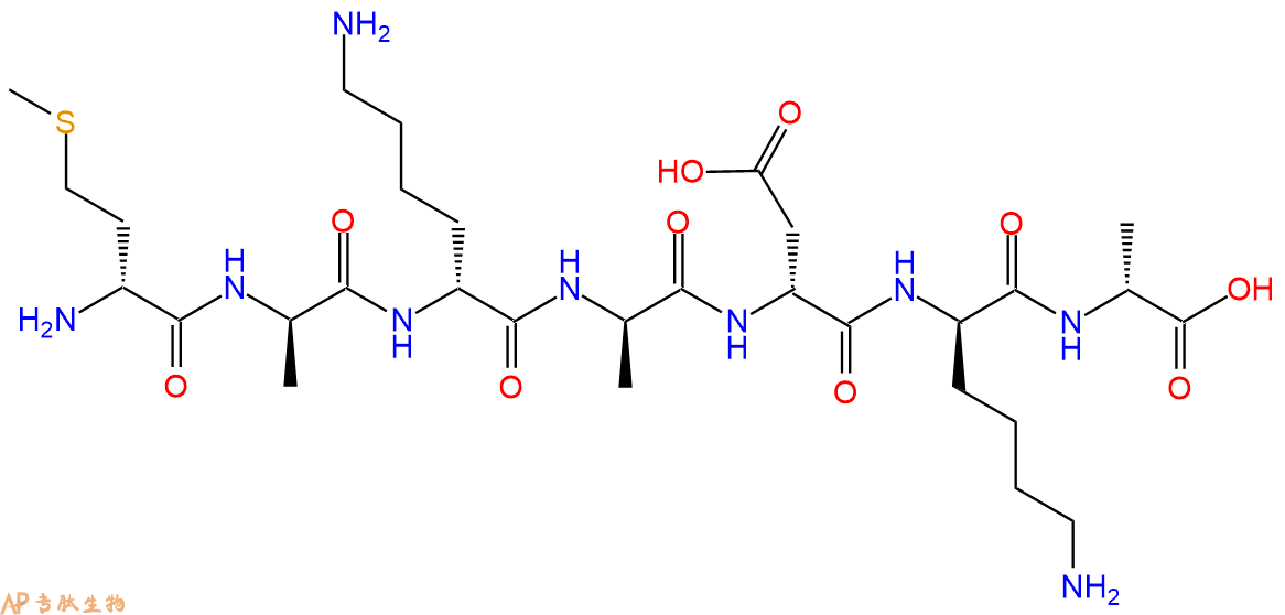 专肽生物产品H2N-DMet-DAla-DLys-DAla-DAsp-DLys-DAla-COOH