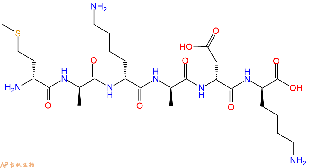 专肽生物产品H2N-DMet-DAla-DLys-DAla-DAsp-DLys-COOH