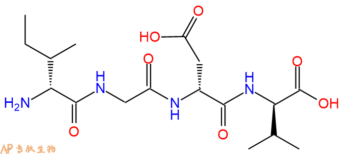 专肽生物产品H2N-DIle-Gly-DAsp-DVal-COOH