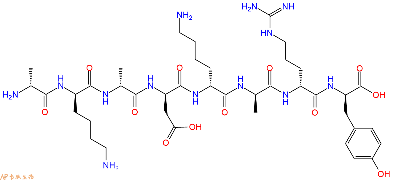 专肽生物产品H2N-DAla-DLys-DAla-DAsp-DLys-DAla-DArg-DTyr-COOH