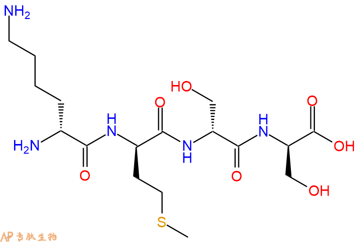 专肽生物产品H2N-DLys-DMet-DSer-DSer-COOH