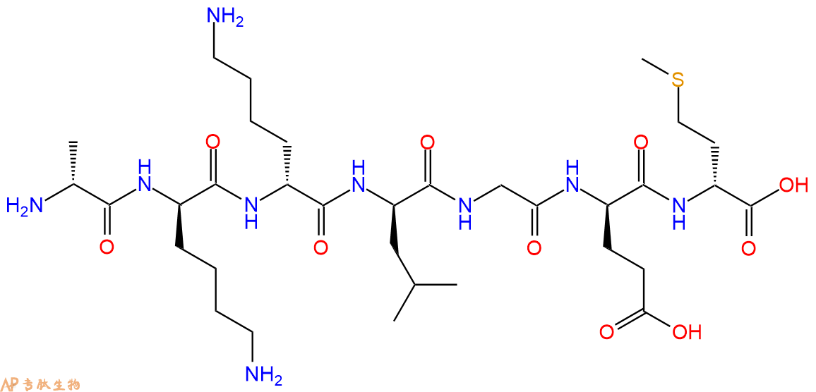 专肽生物产品H2N-DAla-DLys-DLys-DLeu-Gly-DGlu-DMet-COOH