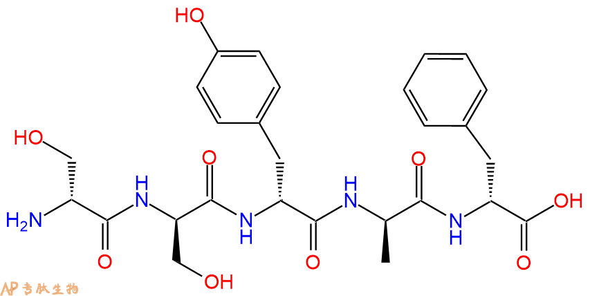 专肽生物产品H2N-DSer-DSer-DTyr-DAla-DPhe-COOH