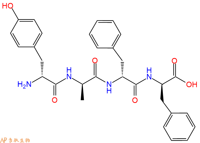 专肽生物产品H2N-DTyr-DAla-DPhe-DPhe-COOH