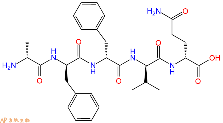 专肽生物产品H2N-DAla-DPhe-DPhe-DVal-DGln-COOH