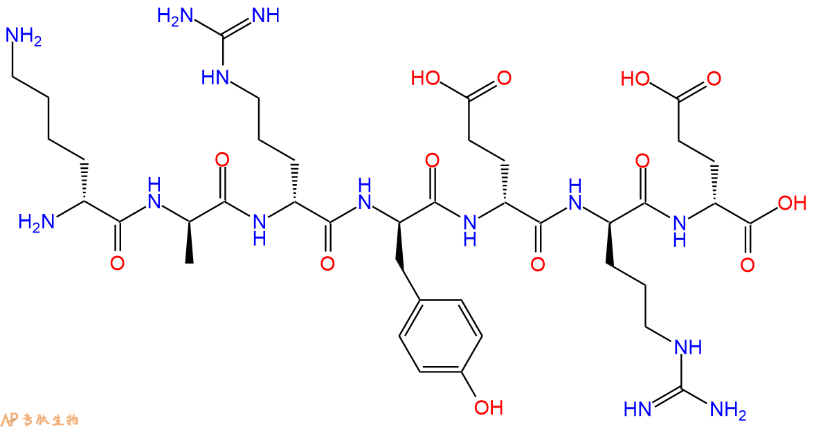 专肽生物产品H2N-DLys-DAla-DArg-DTyr-DGlu-DArg-DGlu-COOH