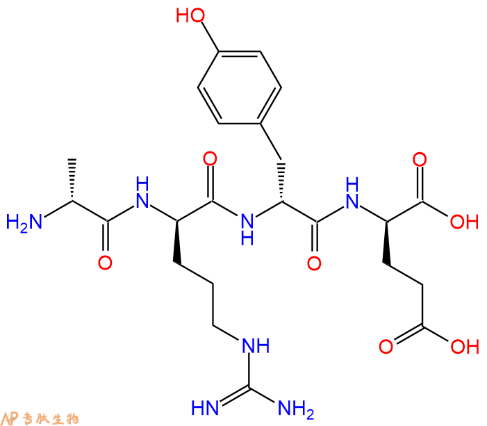 专肽生物产品H2N-DAla-DArg-DTyr-DGlu-COOH