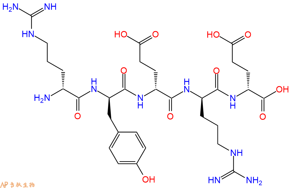 专肽生物产品H2N-DArg-DTyr-DGlu-DArg-DGlu-COOH