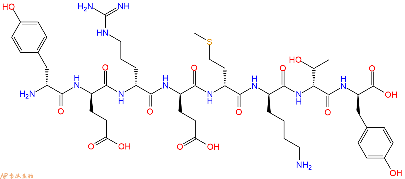 专肽生物产品H2N-DTyr-DGlu-DArg-DGlu-DMet-DLys-DThr-DTyr-COOH