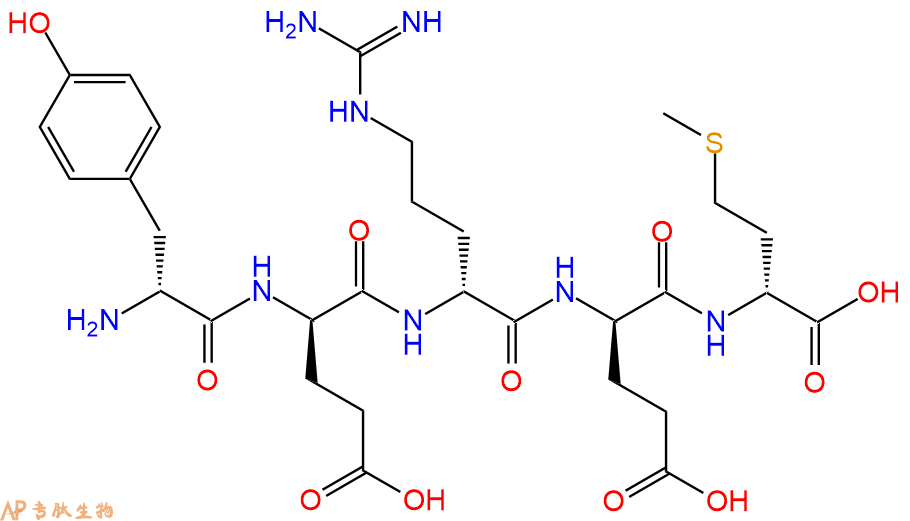 专肽生物产品H2N-DTyr-DGlu-DArg-DGlu-DMet-COOH