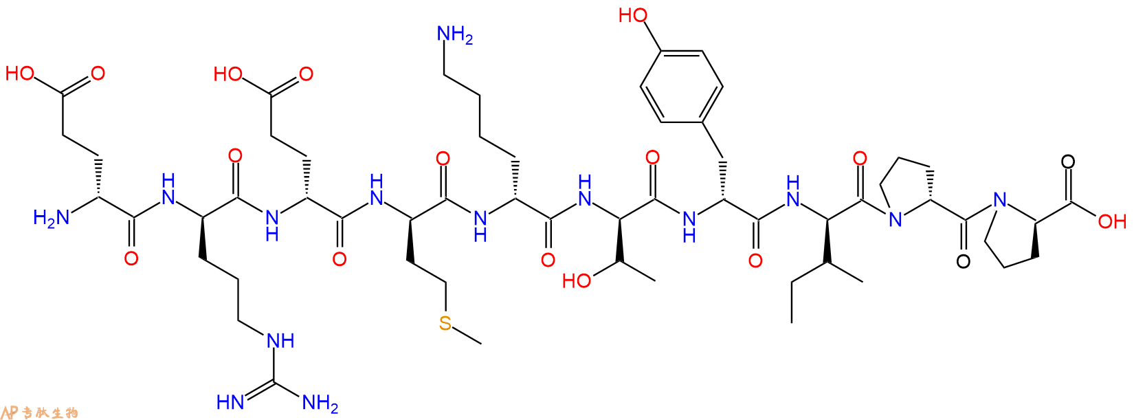 专肽生物产品H2N-DGlu-DArg-DGlu-DMet-DLys-DThr-DTyr-DIle-DPro-D