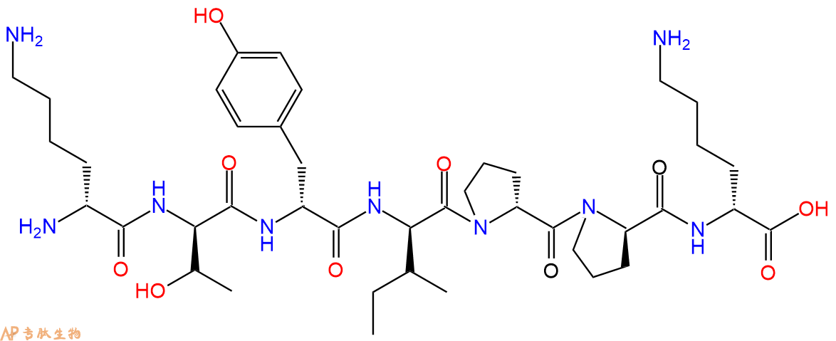 专肽生物产品H2N-DLys-DThr-DTyr-DIle-DPro-DPro-DLys-COOH