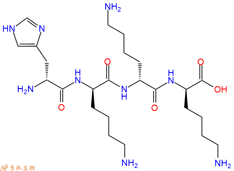 专肽生物产品H2N-DHis-DLys-DLys-DLys-COOH