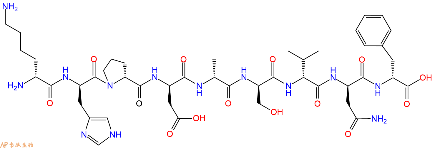 专肽生物产品H2N-DLys-DHis-DPro-DAsp-DAla-DSer-DVal-DAsn-DPhe-C