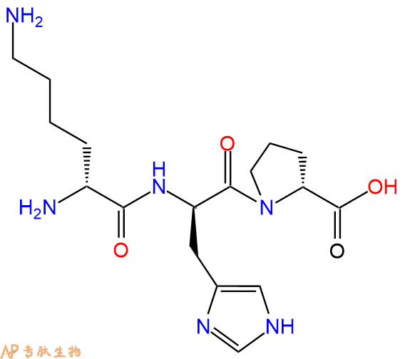 专肽生物产品H2N-DLys-DHis-DPro-COOH