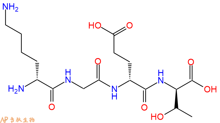 专肽生物产品H2N-DLys-Gly-DGlu-DThr-COOH