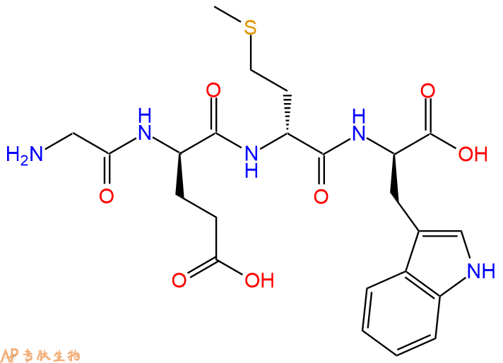 专肽生物产品H2N-Gly-DGlu-DMet-DTrp-COOH