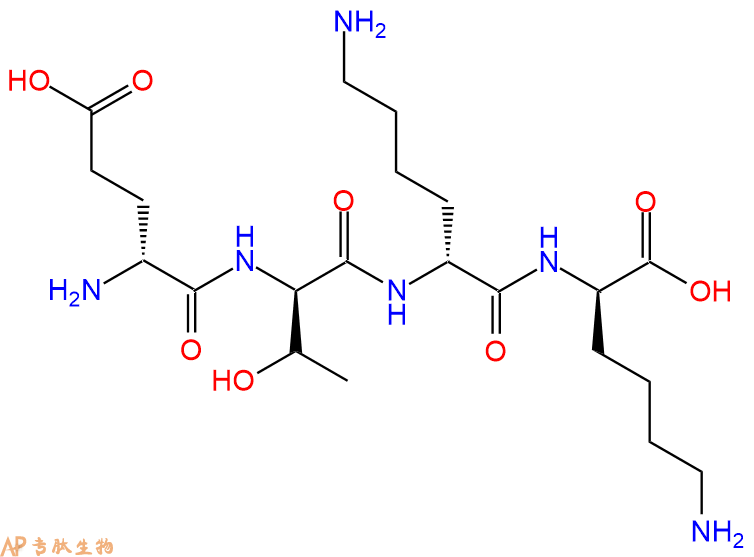 专肽生物产品H2N-DGlu-DThr-DLys-DLys-COOH