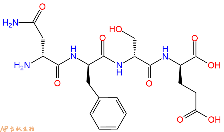 专肽生物产品H2N-DAsn-DPhe-DSer-DGlu-COOH