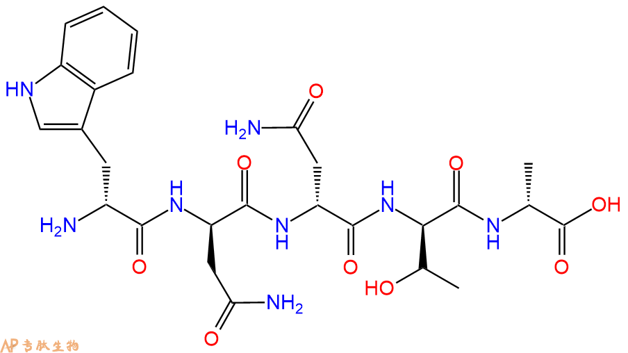 专肽生物产品H2N-DTrp-DAsn-DAsn-DThr-DAla-COOH