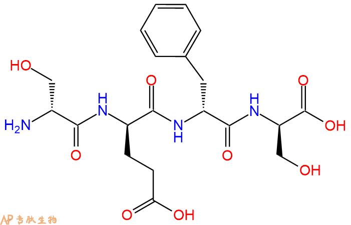 专肽生物产品H2N-DSer-DGlu-DPhe-DSer-COOH