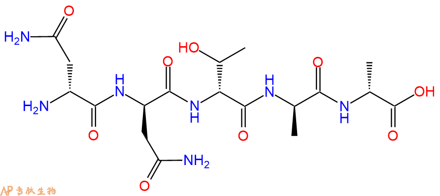 专肽生物产品H2N-DAsn-DAsn-DThr-DAla-DAla-COOH