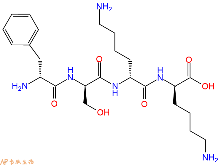 专肽生物产品H2N-DPhe-DSer-DLys-DLys-COOH