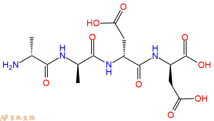 专肽生物产品H2N-DAla-DAla-DAsp-DAsp-COOH