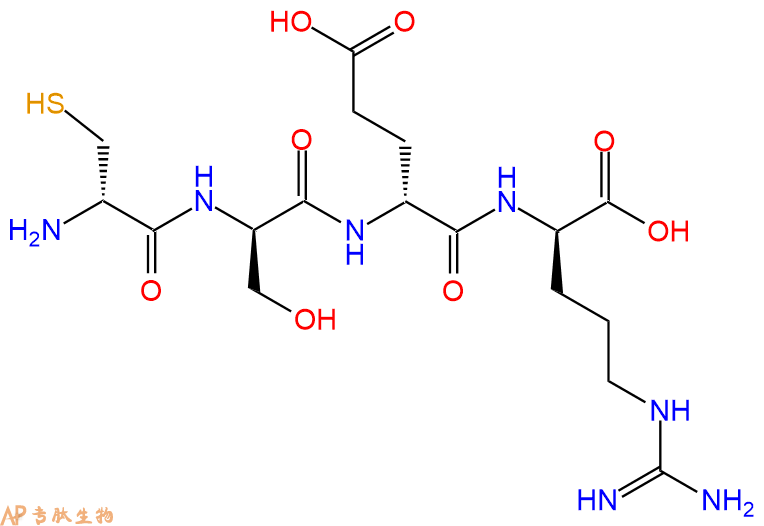 专肽生物产品H2N-DCys-DSer-DGlu-DArg-COOH