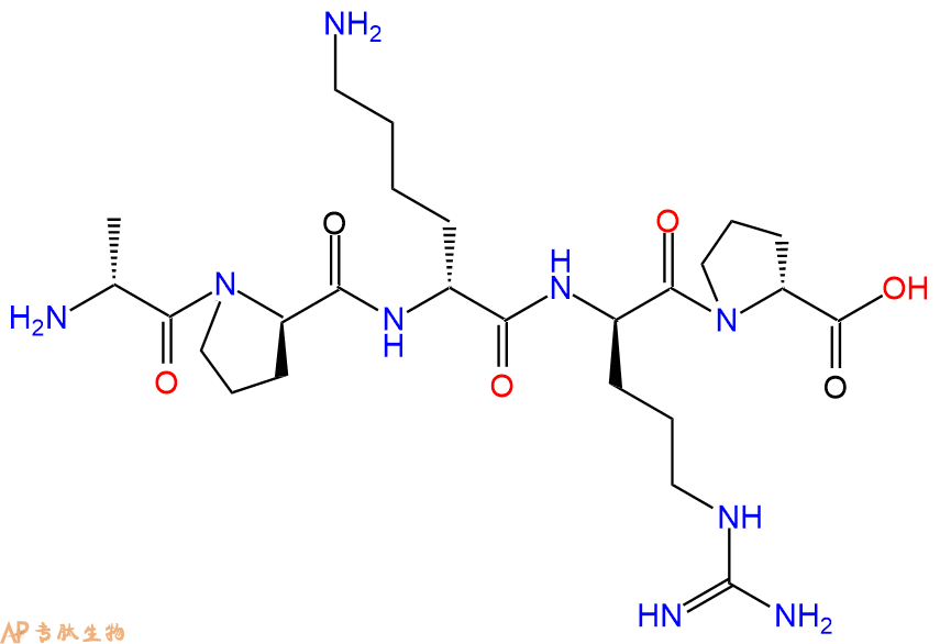 专肽生物产品H2N-DAla-DPro-DLys-DArg-DPro-COOH