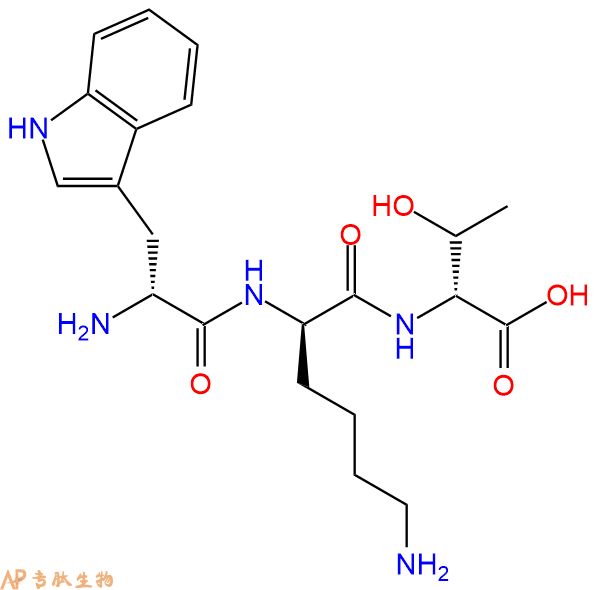 专肽生物产品H2N-DTrp-DLys-DThr-COOH