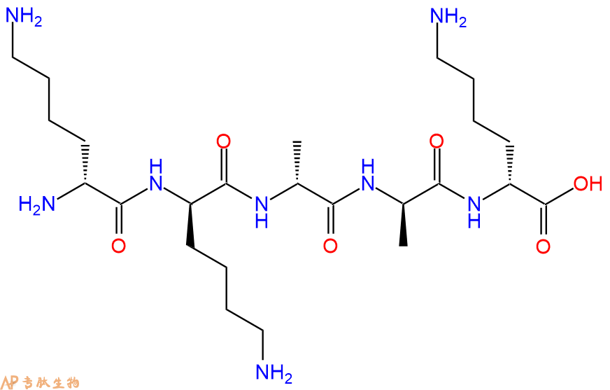 专肽生物产品H2N-DLys-DLys-DAla-DAla-DLys-COOH
