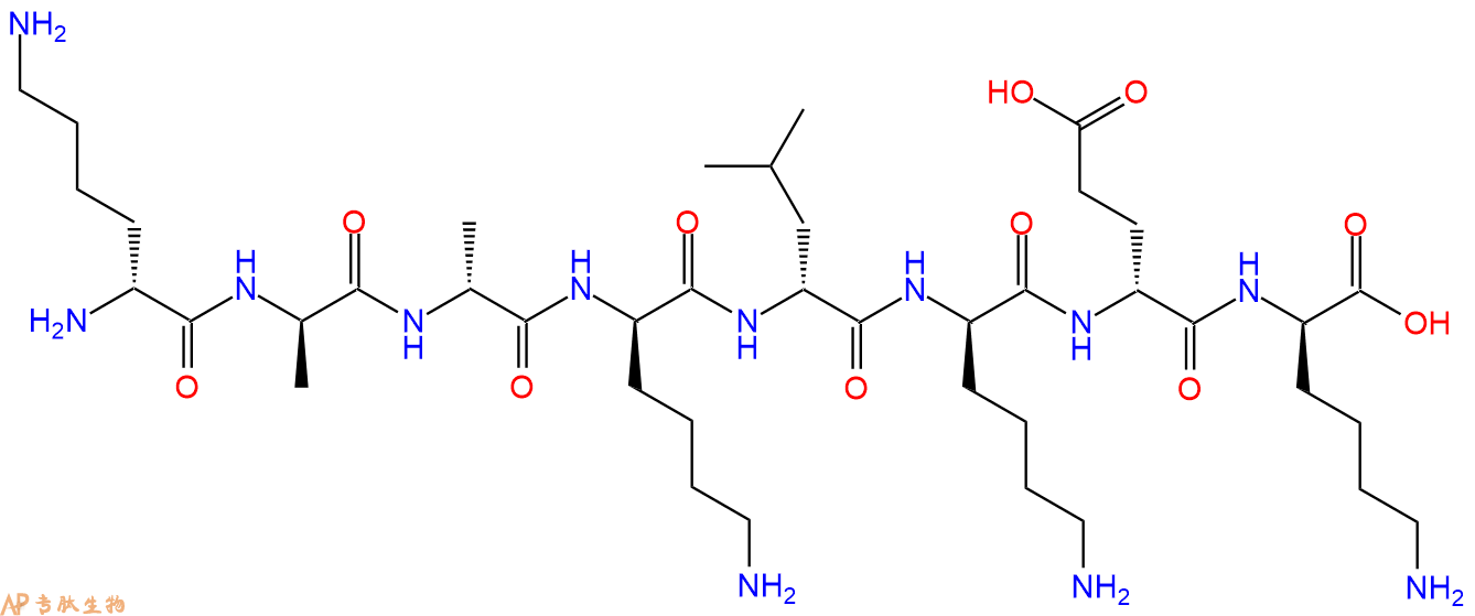 专肽生物产品H2N-DLys-DAla-DAla-DLys-DLeu-DLys-DGlu-DLys-COOH