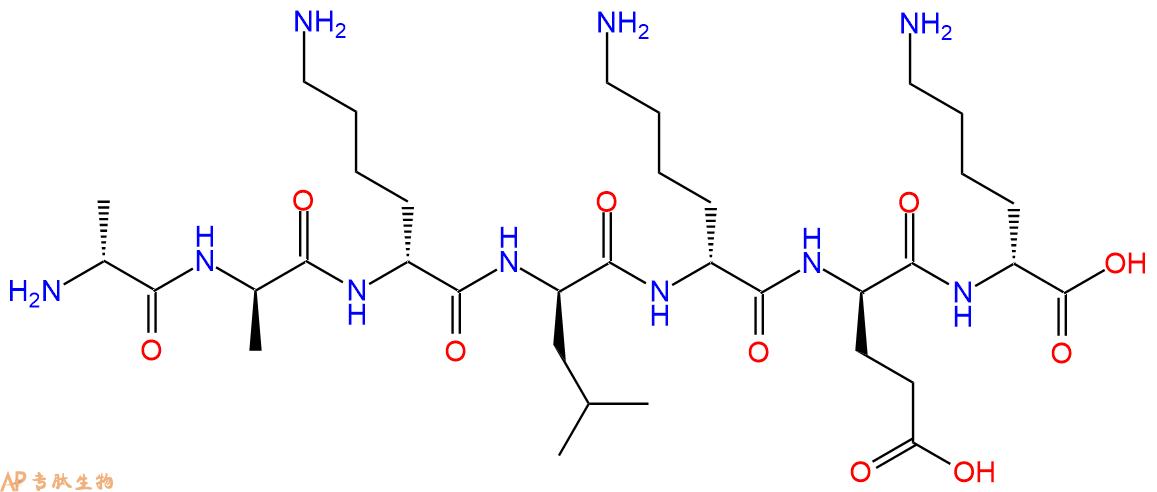 专肽生物产品H2N-DAla-DAla-DLys-DLeu-DLys-DGlu-DLys-COOH