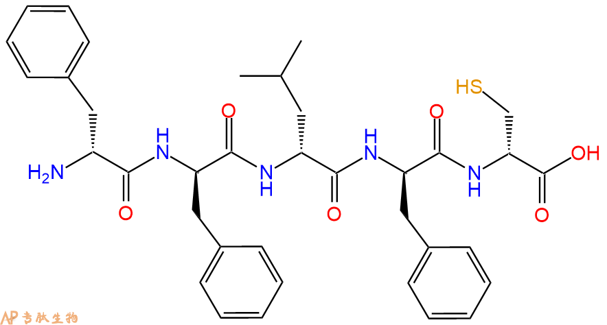 专肽生物产品H2N-DPhe-DPhe-DLeu-DPhe-DCys-COOH