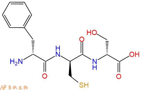 专肽生物产品H2N-DPhe-DCys-DSer-COOH