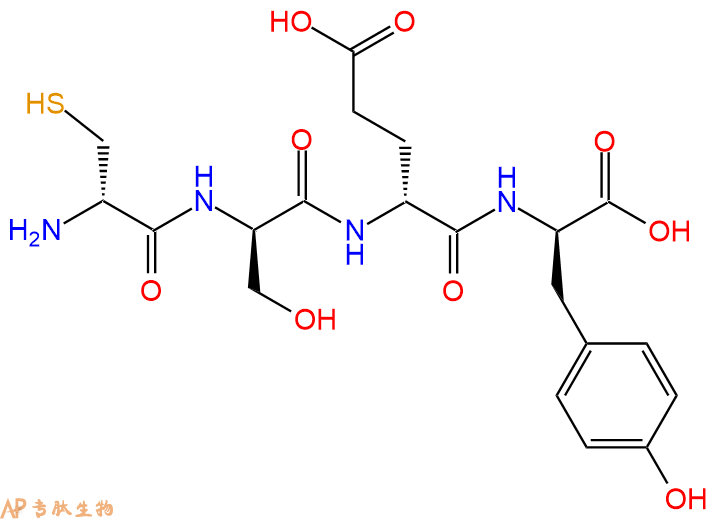 专肽生物产品H2N-DCys-DSer-DGlu-DTyr-COOH