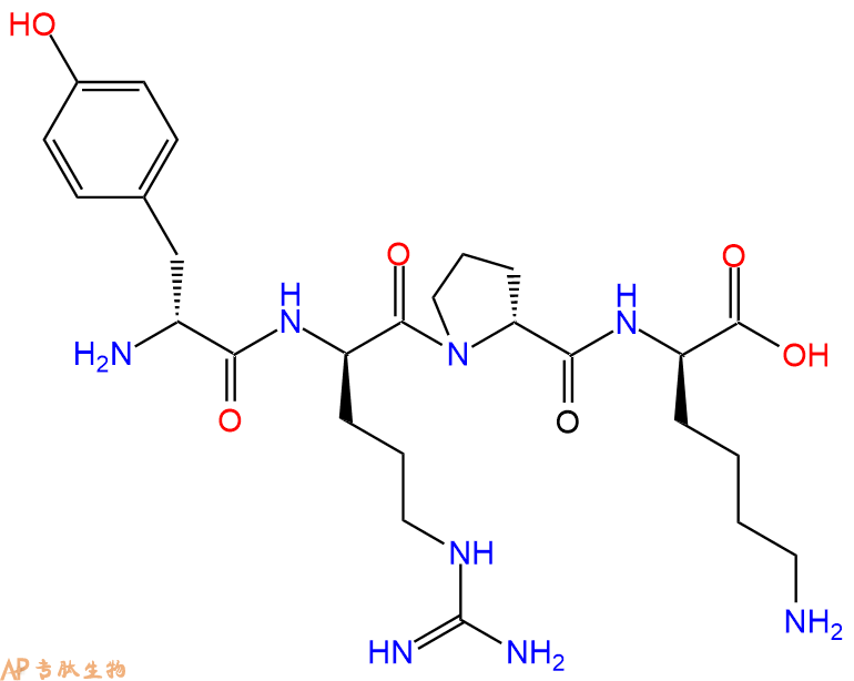 专肽生物产品H2N-DTyr-DArg-DPro-DLys-COOH