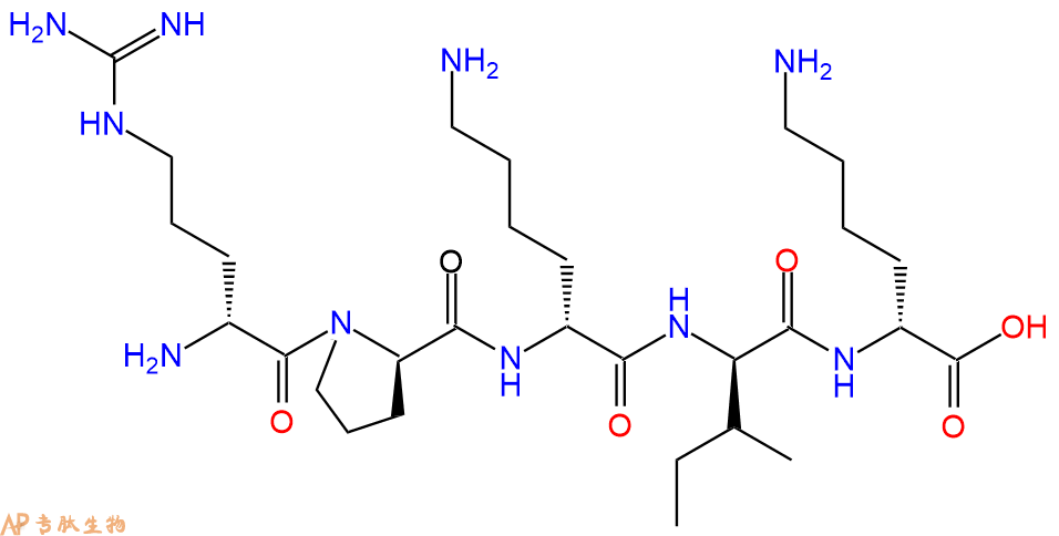 专肽生物产品H2N-DArg-DPro-DLys-DIle-DLys-COOH