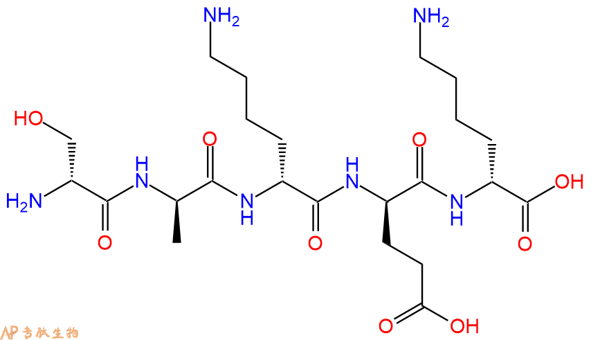 专肽生物产品H2N-DSer-DAla-DLys-DGlu-DLys-COOH