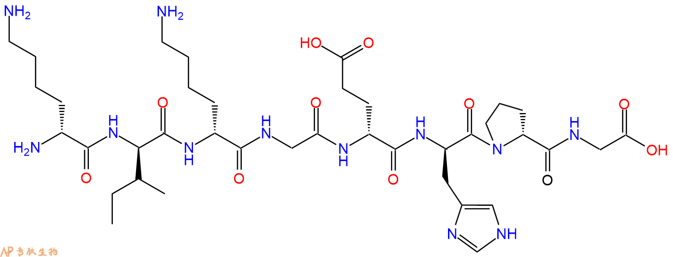 专肽生物产品H2N-DLys-DIle-DLys-Gly-DGlu-DHis-DPro-Gly-COOH