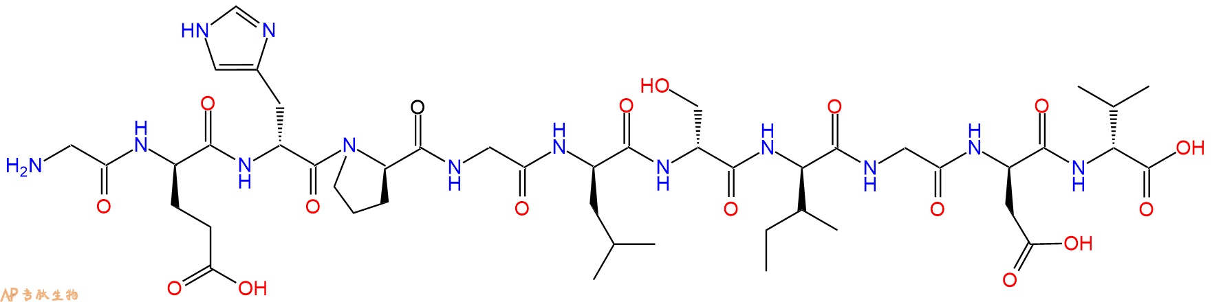 专肽生物产品H2N-Gly-DGlu-DHis-DPro-Gly-DLeu-DSer-DIle-Gly-DAsp