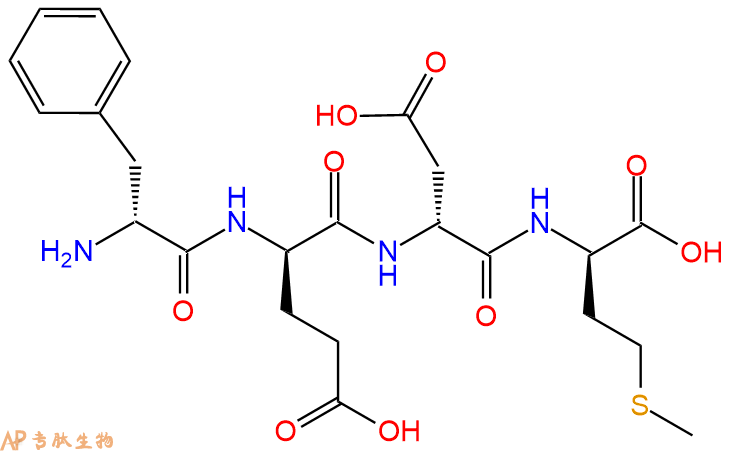 专肽生物产品H2N-DPhe-DGlu-DAsp-DMet-COOH