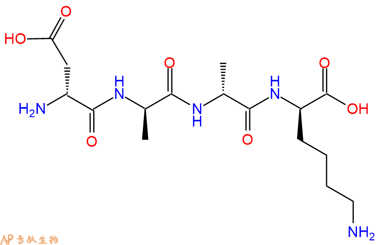 专肽生物产品H2N-DAsp-DAla-DAla-DLys-COOH