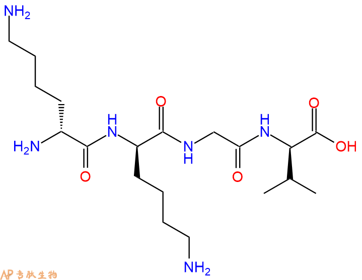 专肽生物产品H2N-DLys-DLys-Gly-DVal-COOH