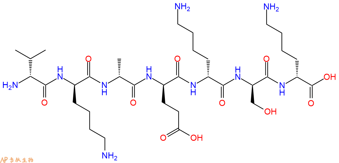 专肽生物产品H2N-DVal-DLys-DAla-DGlu-DLys-DSer-DLys-COOH