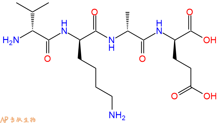 专肽生物产品H2N-DVal-DLys-DAla-DGlu-COOH