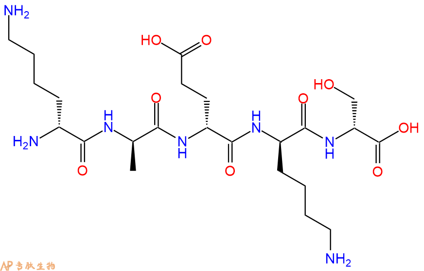 专肽生物产品H2N-DLys-DAla-DGlu-DLys-DSer-COOH