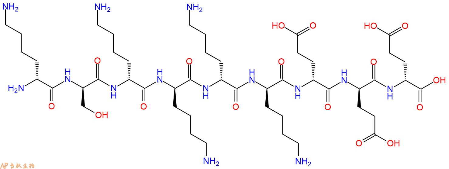 专肽生物产品H2N-DLys-DSer-DLys-DLys-DLys-DLys-DGlu-DGlu-DGlu-C